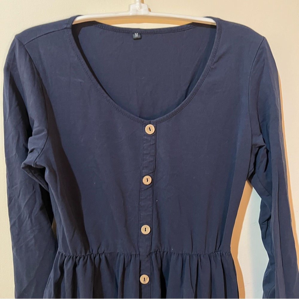 Ouges | Women's V Neck Button Down Skater Dress W… - image 6